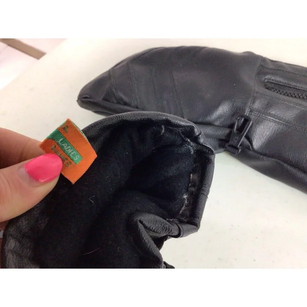 Kombi Leather Mittens Warm Insulated Womens Large